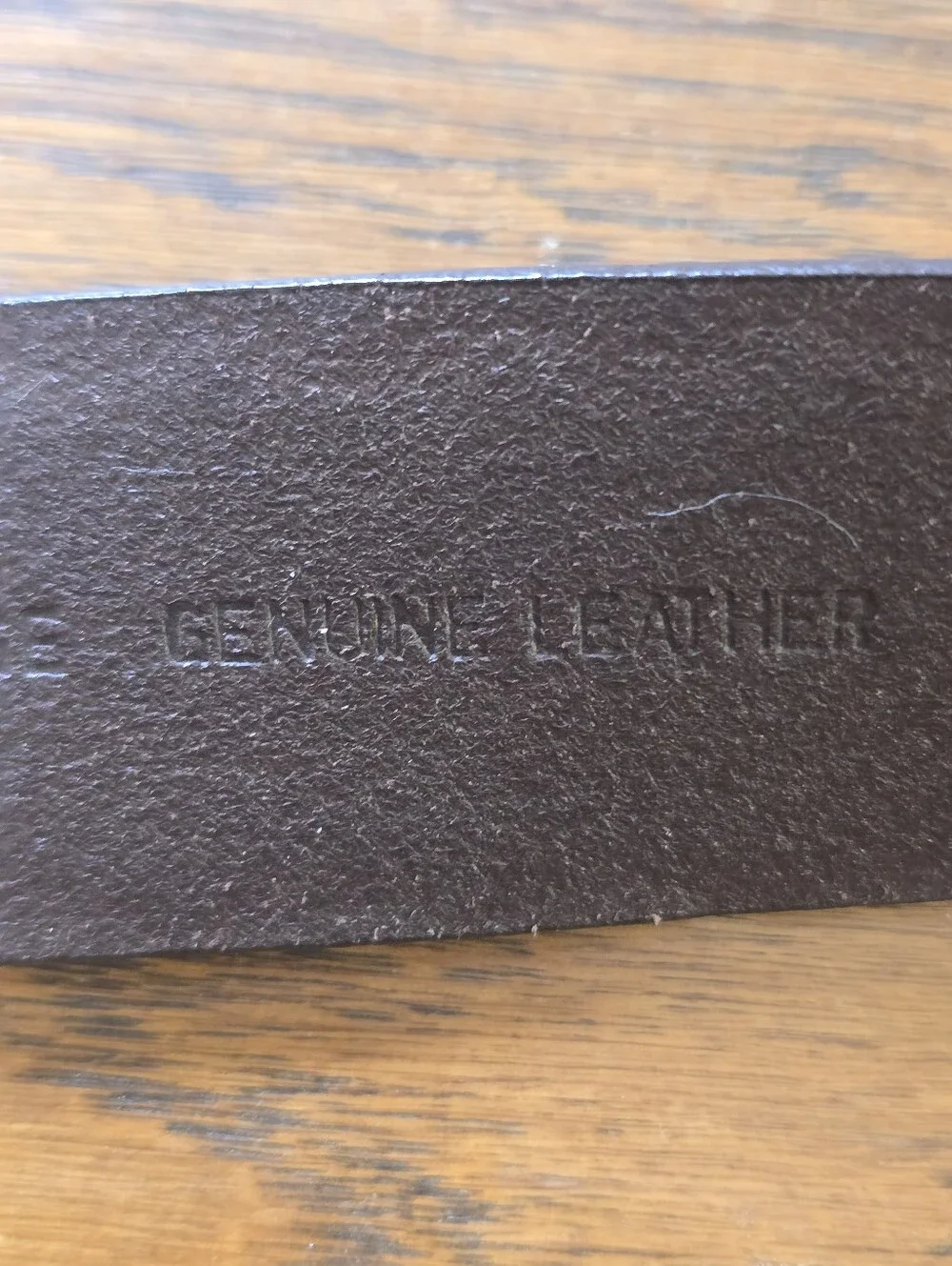 Vintage GUESS Genuine Leather Brown Belt Mother of Pearl Western Buckle Size Lg.